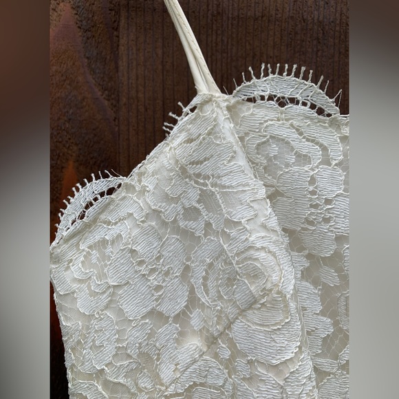 Vintage 70’s Layered Lace Dress Sz 13 - Picture 13 of 14